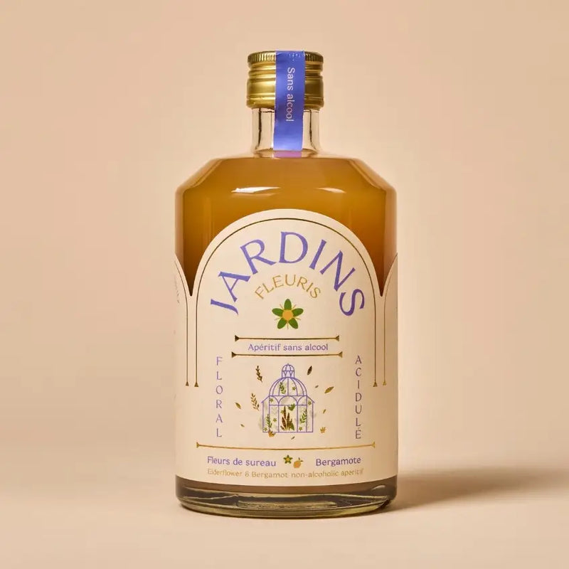 Jardins Fleuris - Apéritif sans alcool - Fleurs de sureau & bergamote - Hautes Cultures