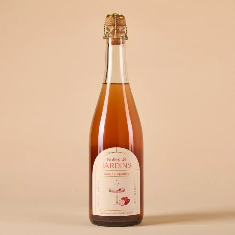 Pétillant sans alcool BIO - Rose & Gingembre - Hautes Cultures