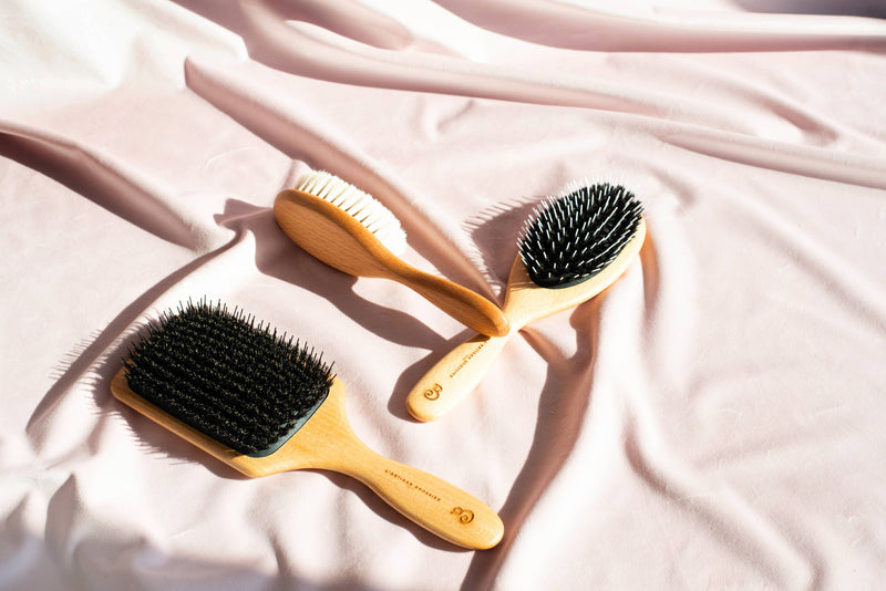 Julia - Brosse Poils de Sanglier et Picots Hêtre Clair