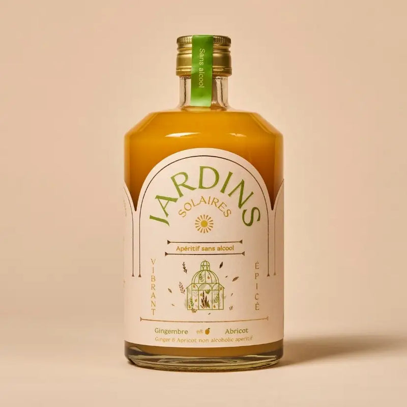 Jardins Solaires - Apéritif sans alcool - Gingembre & abricot - Hautes Cultures