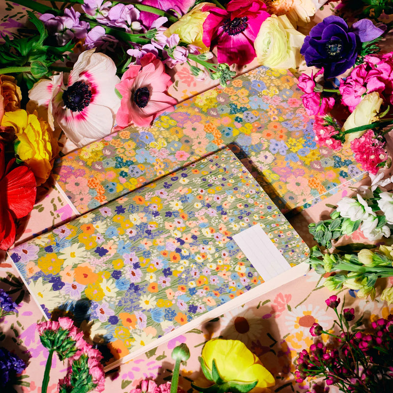 Carnet À l'infini - motifs fleurs