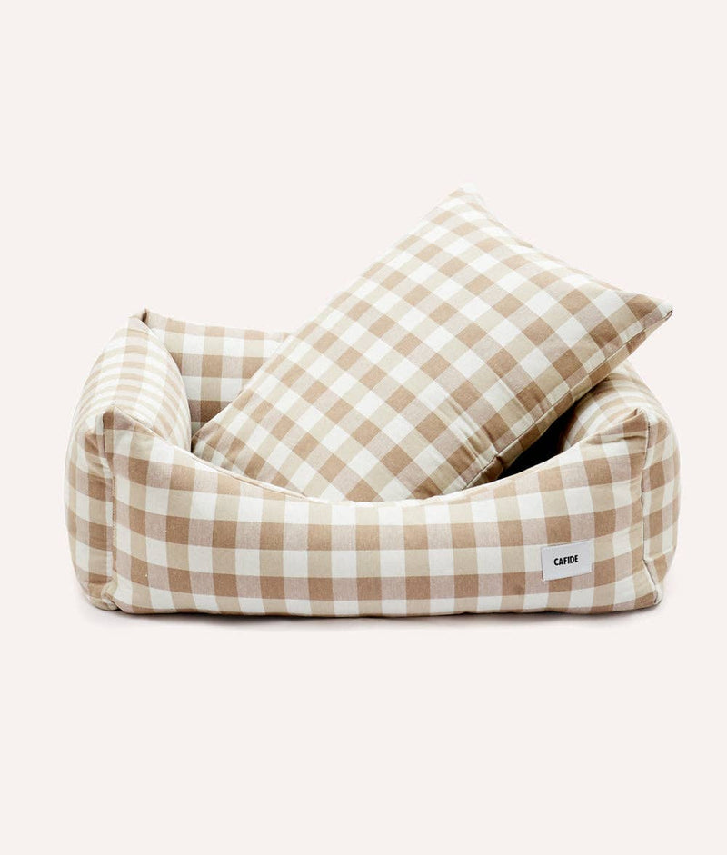 Lit pour chien Vichy Beige, Snozy