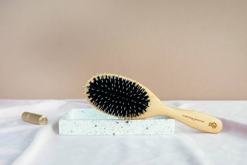 Julia - Brosse Poils de Sanglier et Picots Hêtre Clair