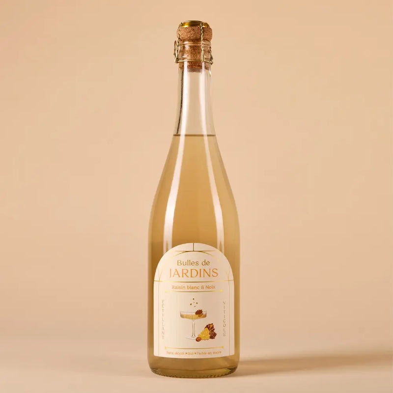Pétillant sans alcool BIO - Raisin Blanc & Noix - Hautes Cultures