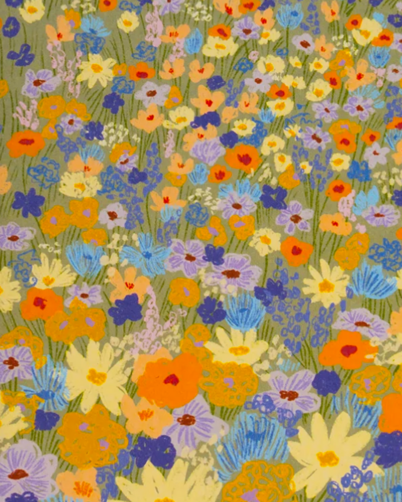 Carnet À l'infini - motifs fleurs